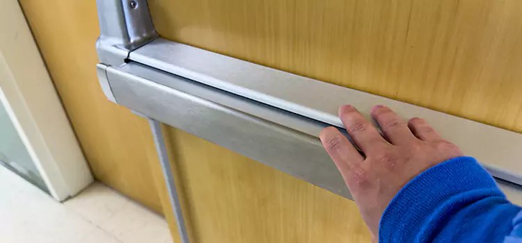 Installing a Push Bar on a Door Evans